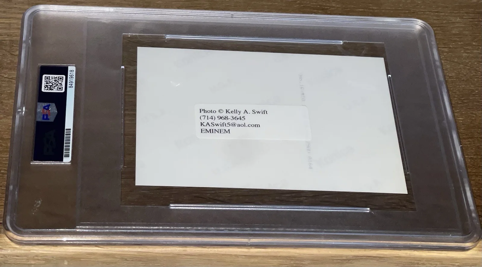 EMINEM SLIM SHADY MARSHALL MATHERS ORIGINAL PSA AUTHENTIC TYPE 1 PHOTOGRAPH RARE, изображение 2