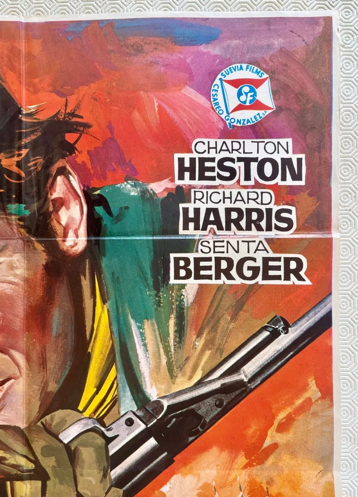 Major Dundee 1965 Spanish One Sheet Movie Poster Charlton Heston Jano Art, изображение 4