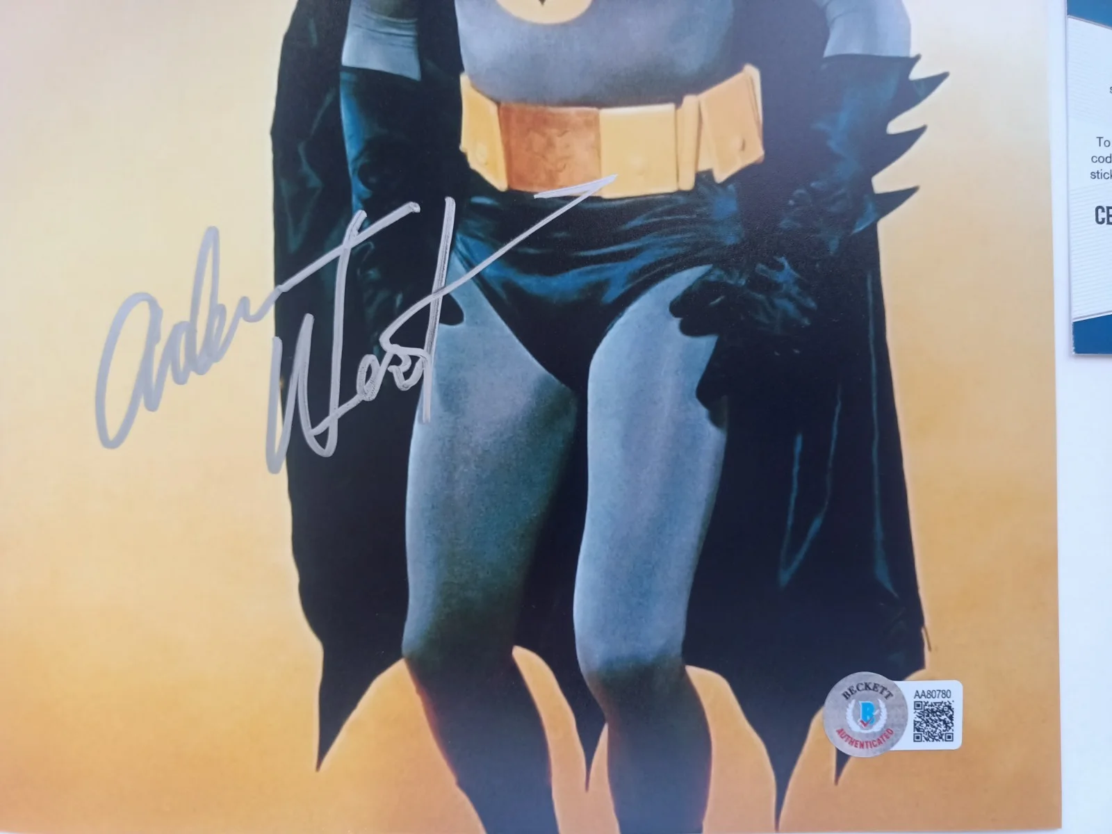 Adam West Signed Batman Photo Autograph with COA Certified, image 2