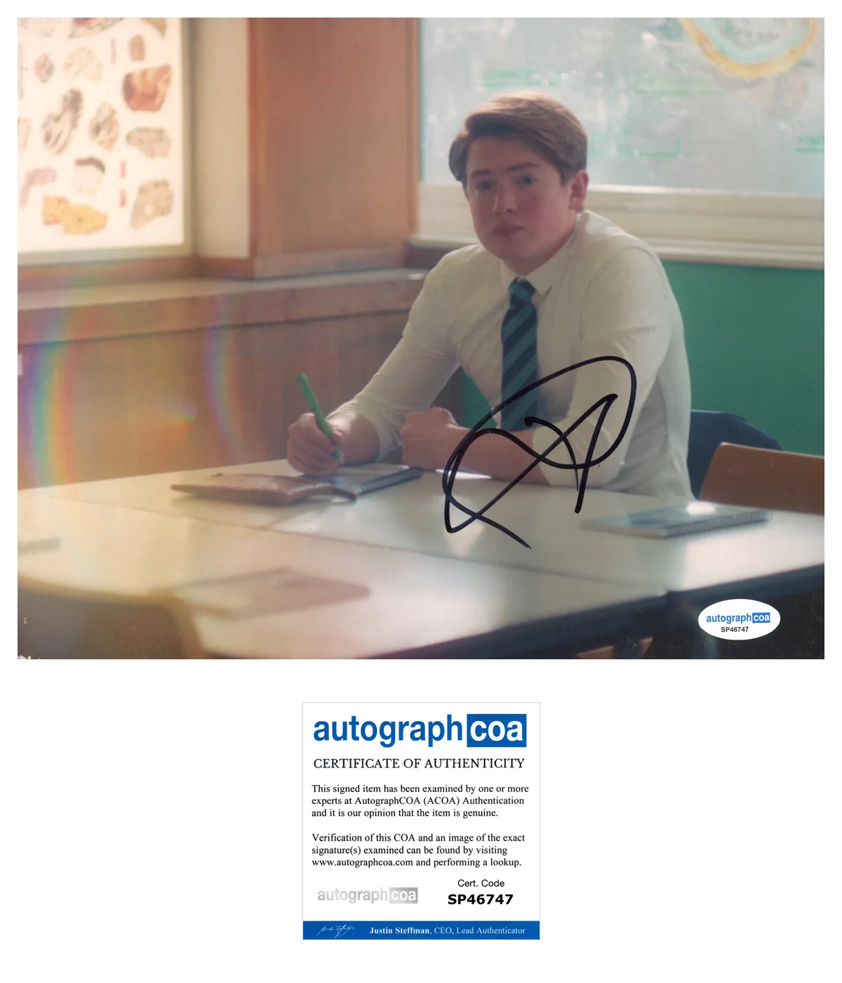Kit Connor Heartstopper Autographed Signed 8x10 Photo ACOA, изображение 2