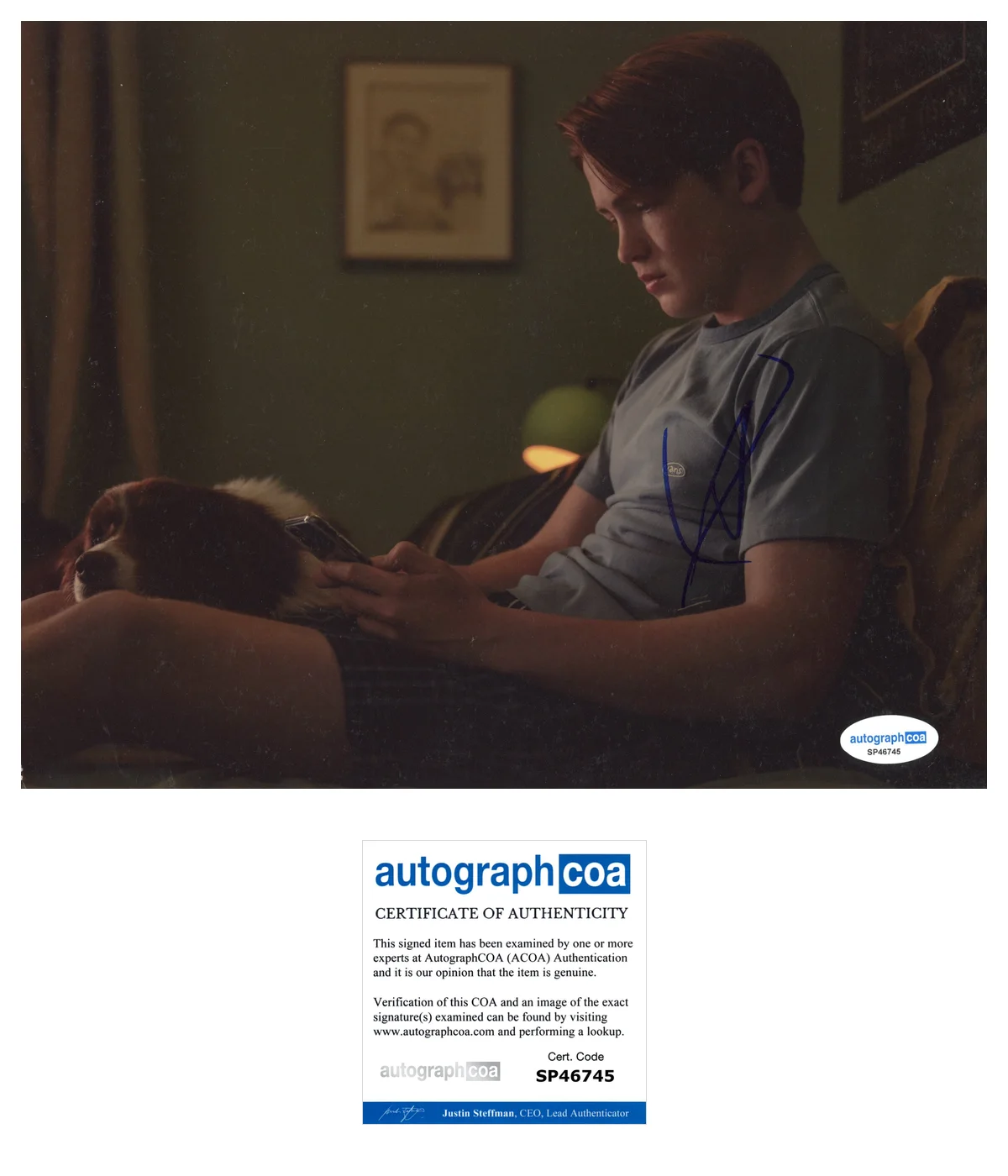 Kit Connor Heartstopper Autographed Signed 8x10 Photo ACOA, изображение 2