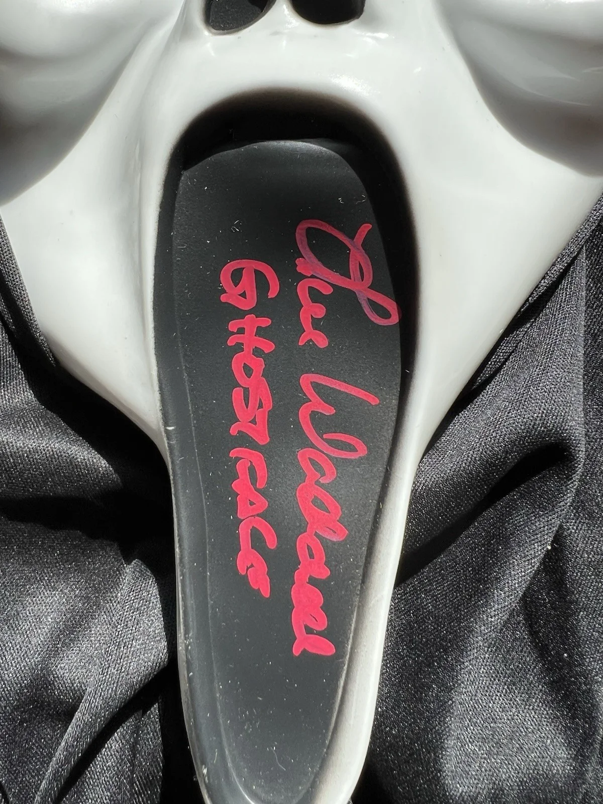 Lee Waddell — Lee Waddell Signed Ghostface Mask Beckett COA Scream Fun World Horror Autograph, изображение 2