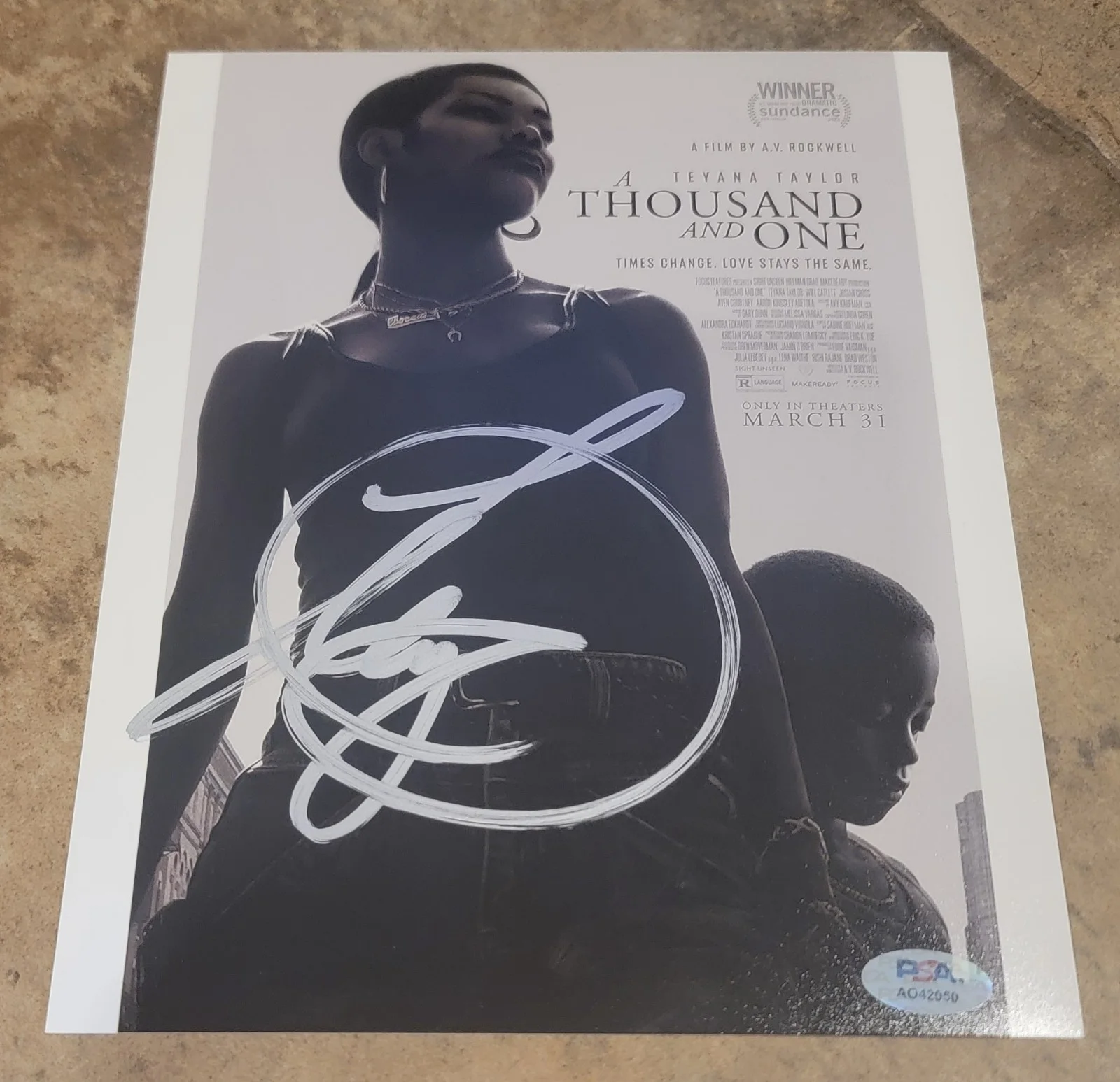Teyana Taylor — Teyana Taylor signed 8x10 photo autograph PSA DNA A Thousand and One poster b