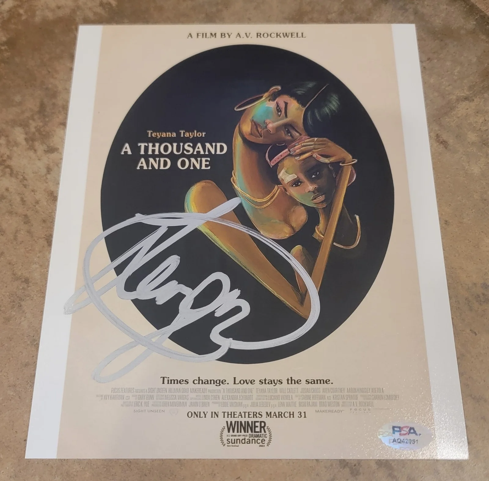 Teyana Taylor — Teyana Taylor signed 8x10 photo autograph PSA DNA A Thousand and One poster