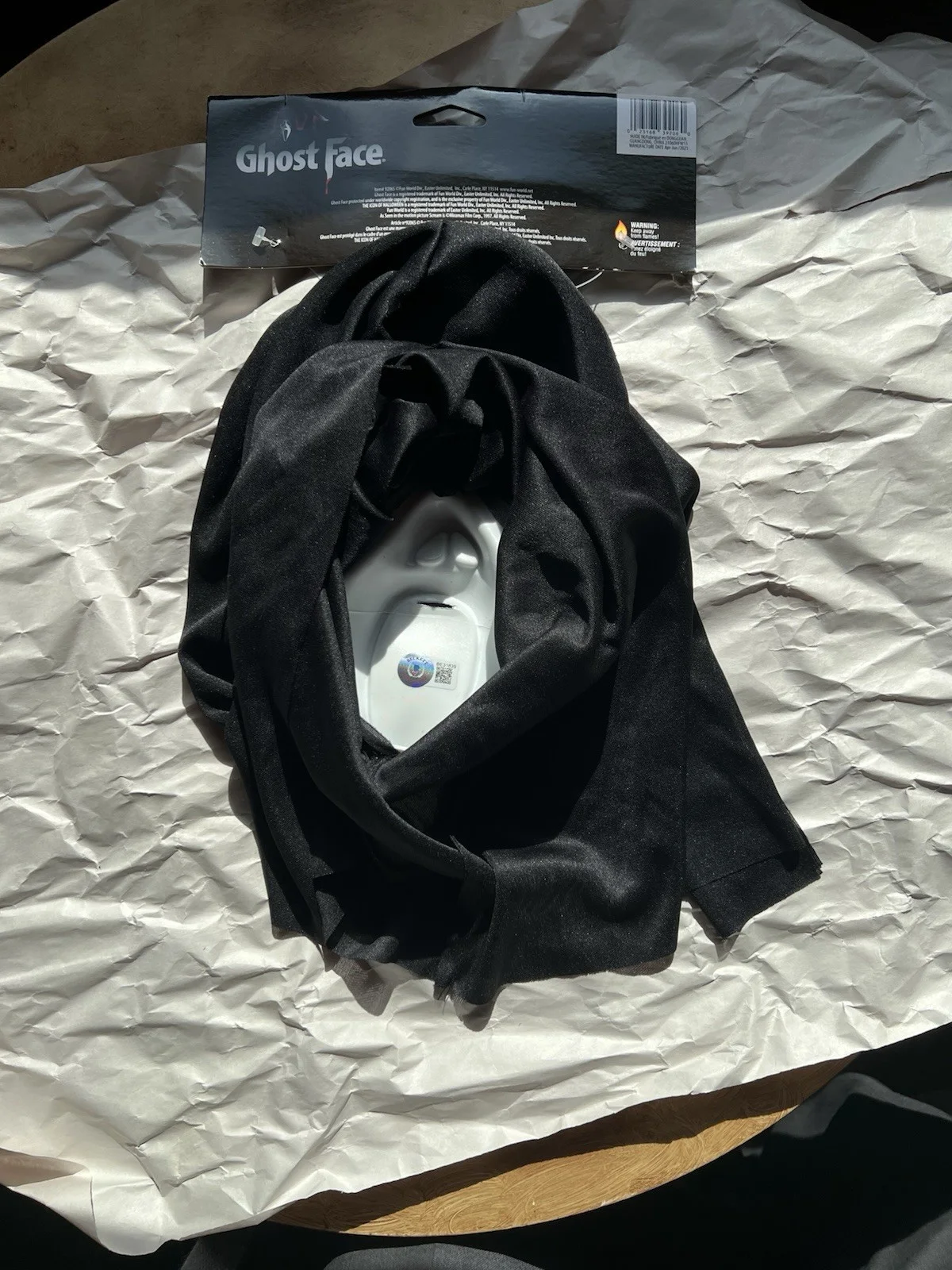 Roger Jackson — ROGER JACKSON Signed GHOSTFACE MASK Autograph SCREAM Beckett COA, image 4