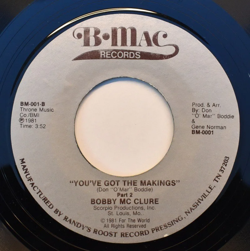 Bobby McClure - You've Got The Makings Pt.1 / Pt.2 (7" Vinyl), изображение 2