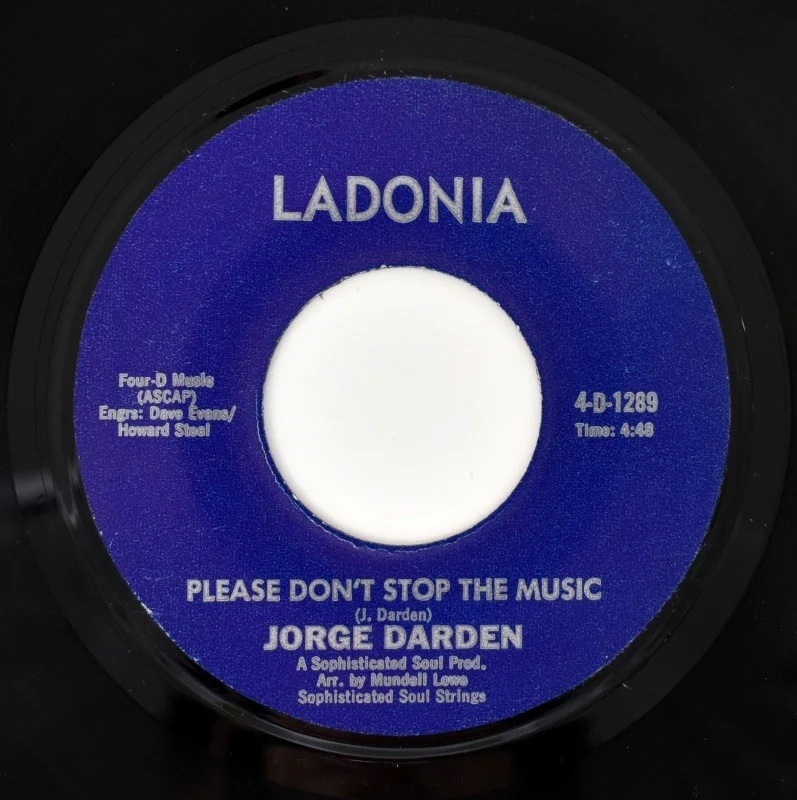 Jorge Darden - Alone Again / Please Don't Stop The Music (7-inch), изображение 2
