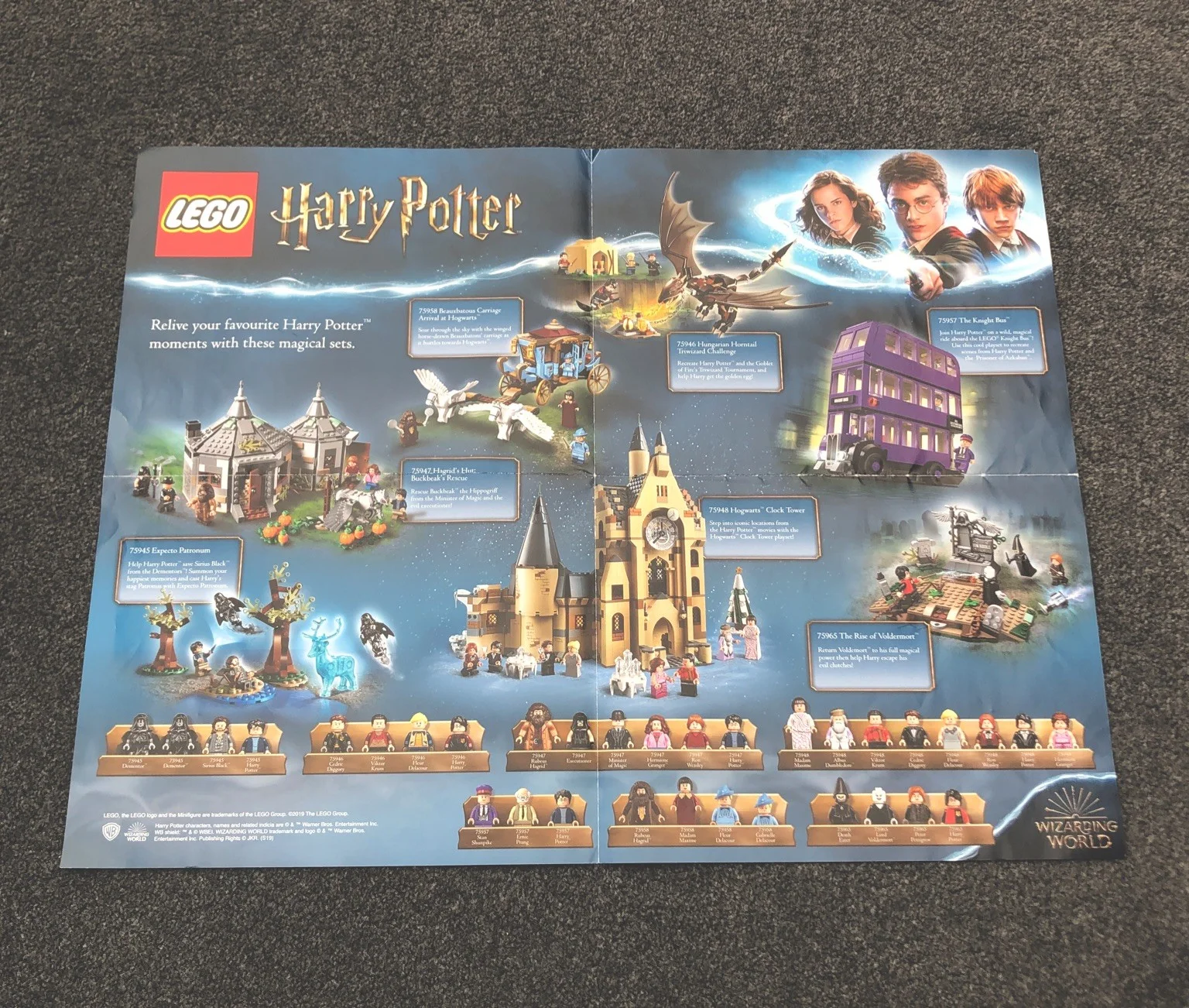 LEGO Harry Potter Fold-Out Poster – 2019 Promo. Double Sided. See Pictures, image 2