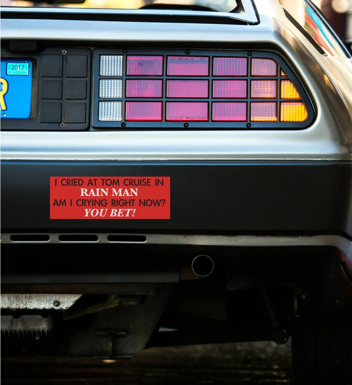 I cried at Tom Cruise in Rain Man. Am I crying right now? You bet! Sticker, изображение 4