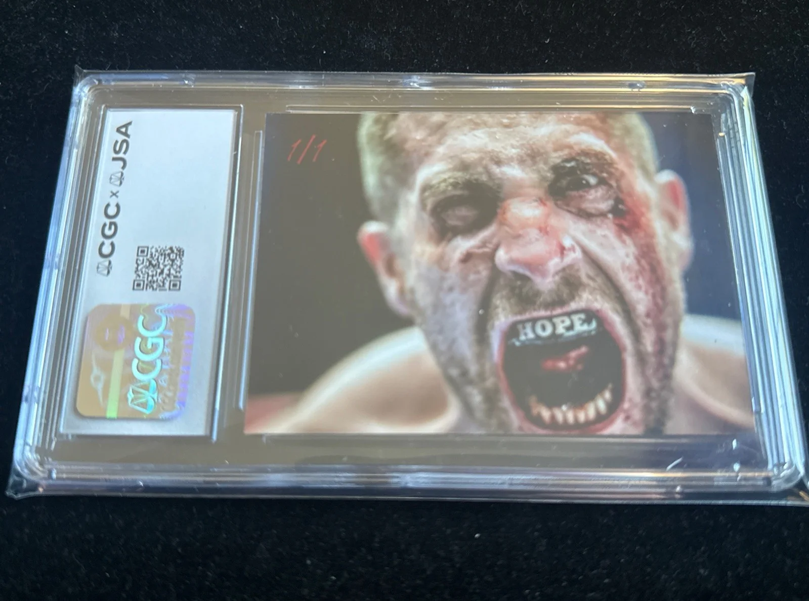 Jake Gyllenhaal signed Cut Custom Trading Card JSA CGC Slab Actor Auto C5994, image 2