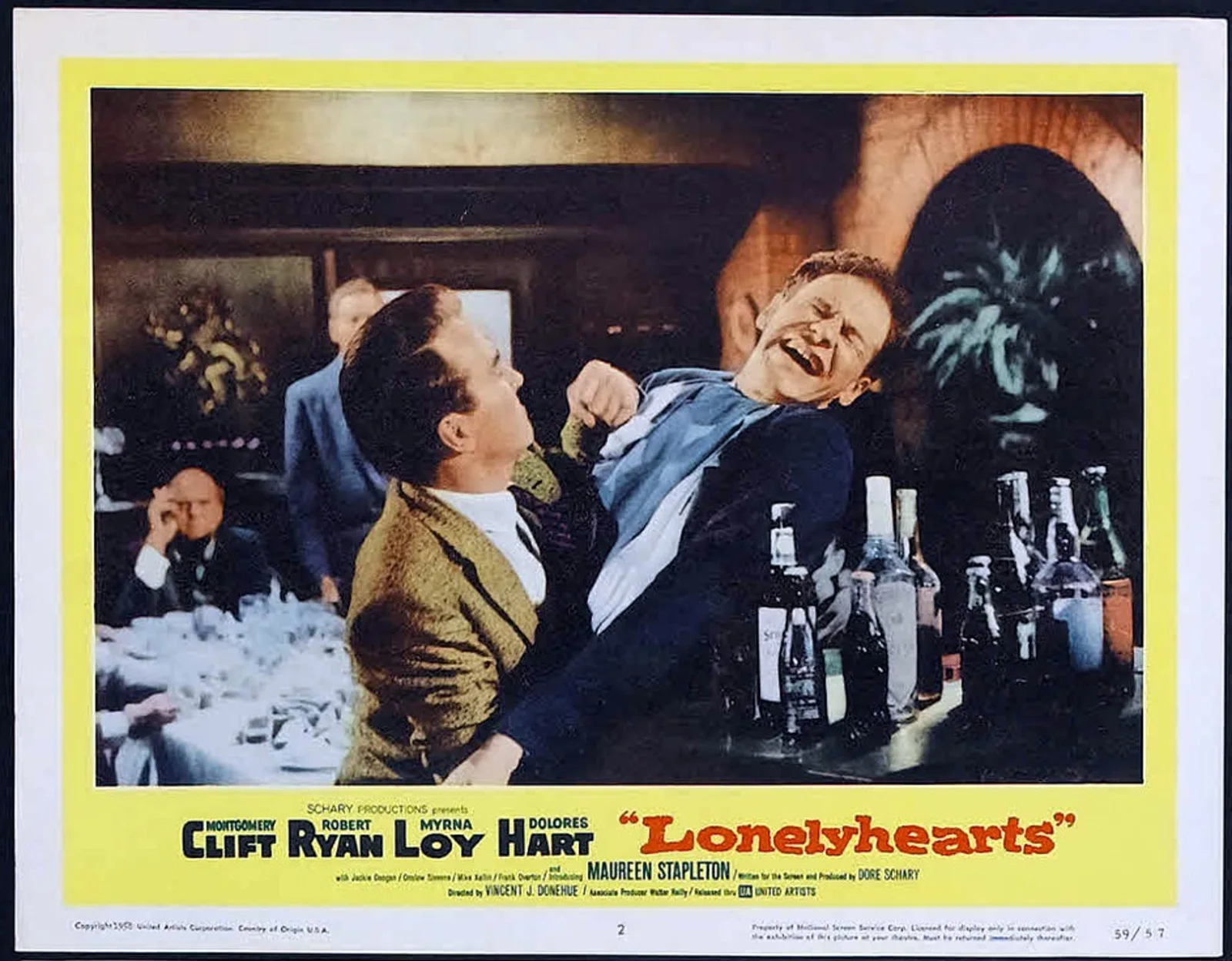 LONELYHEARTS 1958 Montgomery Clift, Robert Ryan, Dolores Hart 3 LOBBY CARDS, изображение 2
