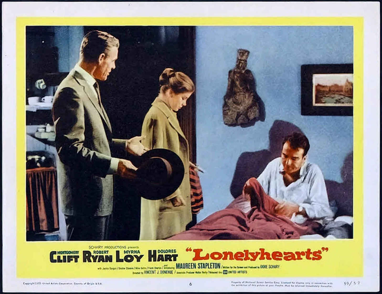 LONELYHEARTS 1958 Montgomery Clift, Robert Ryan, Dolores Hart 3 LOBBY CARDS, изображение 3