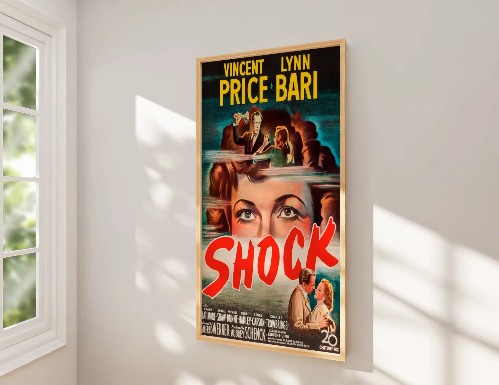 Shock - 1946 Psychological Thriller Restored 27.2" x 41" US One Sheet Poster, image 2