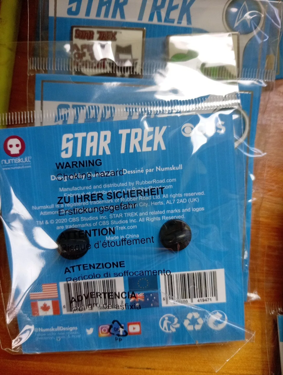 PIN KINGS STAR TREK ENAMEL PIN SET 1.4 A PIECE OF ACTION & WHOM GODS DESTROY, изображение 5