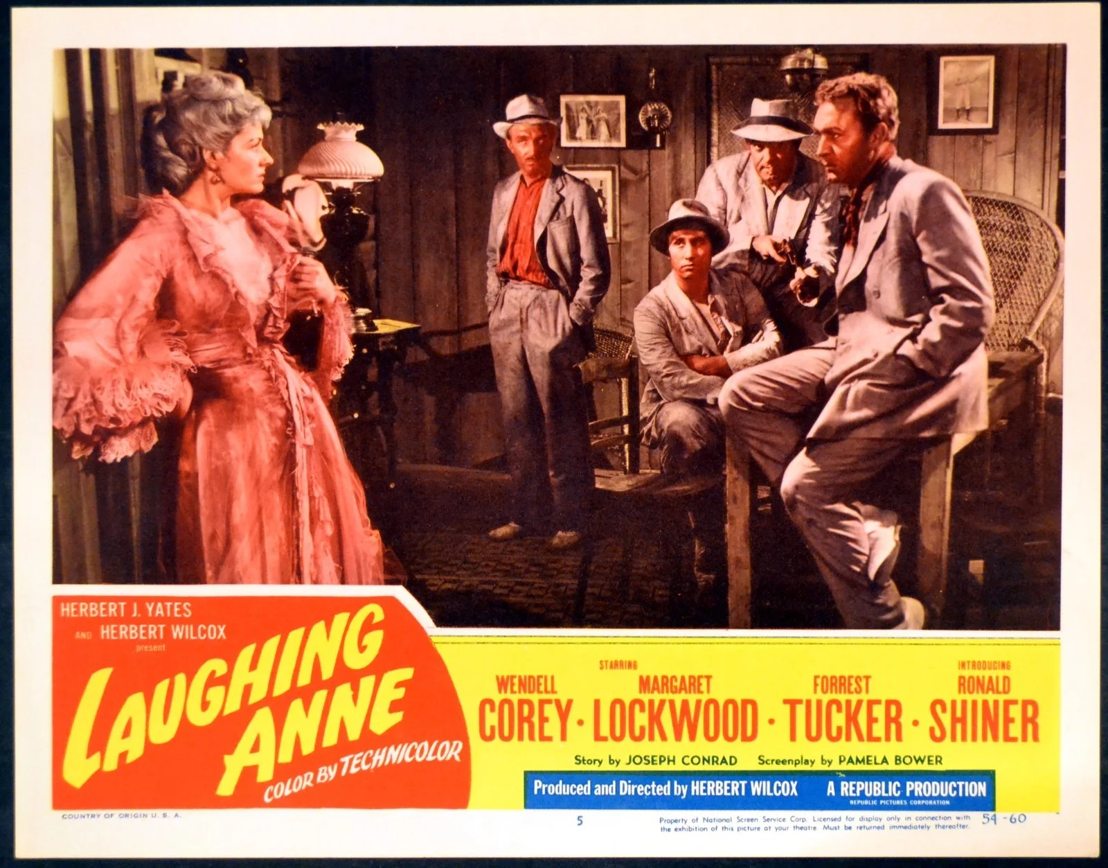 LAUGHING ANNE 1953 Margaret Lockwood, Forrest Tucker 3 LOBBY CARDS, изображение 3