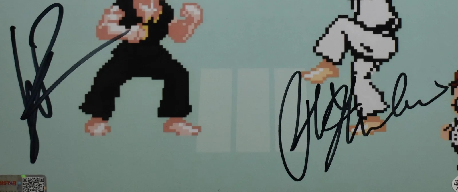 Ralph Macchio William Zabka Nintendo KARATE KID Signed 8x10 Photo JSA 205235, изображение 2