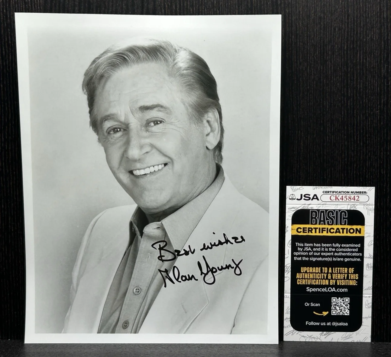 Alan Young — ALAN YOUNG SIGNED 8x10 PHOTO Original TV Celebrity Autograph JSA Certified MR ED