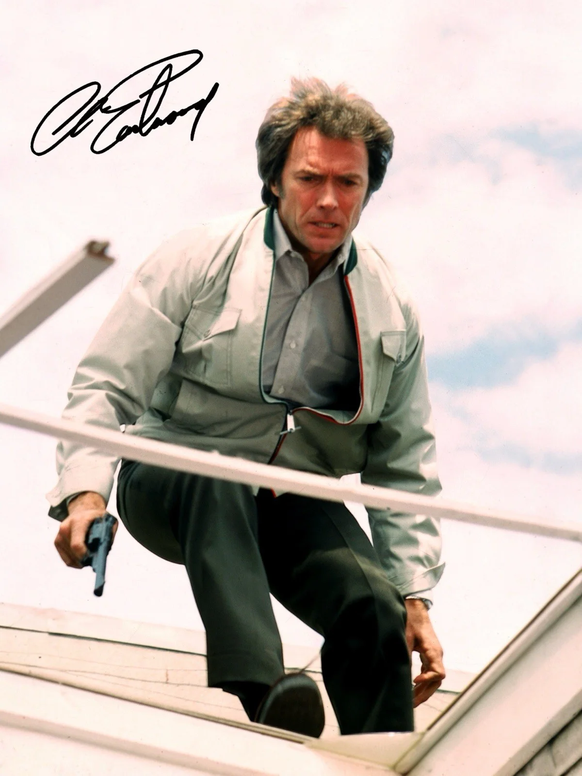 Clint Eastwood Signed Autograph PHOTO Pre Print 6x4/A4/ Framed, image 2