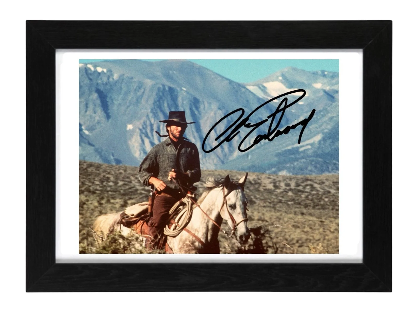 Clint Eastwood Signed Autograph PHOTO Pre Print 6x4/A4/ Framed, изображение 3