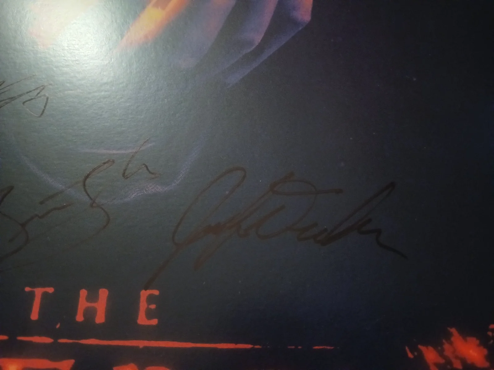 7 Cast Members — The Lost Boys Broadway Cast autographed 14x22 Windowcard with 7 signatures, image 3