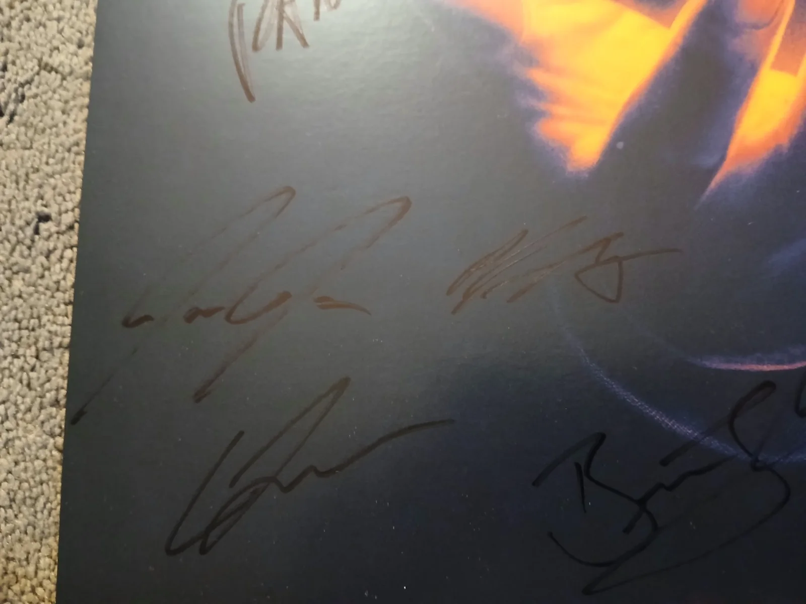 7 Cast Members — The Lost Boys Broadway Cast autographed 14x22 Windowcard with 7 signatures, image 4