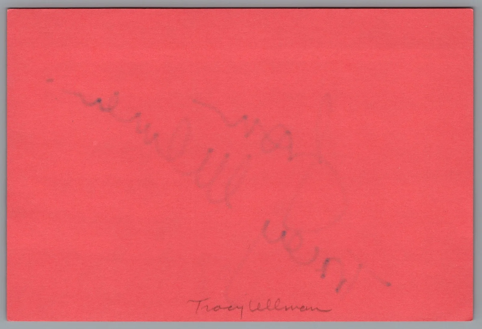 Tracey Ullman — Tracey Ullman Signed 4x6 Index Card Autographed, image 2