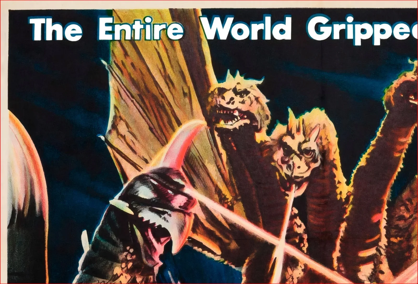 Godzilla vs. Gigan - 1972 Monster Film Restored 27.2" x 41" US One Sheet Poster, изображение 4