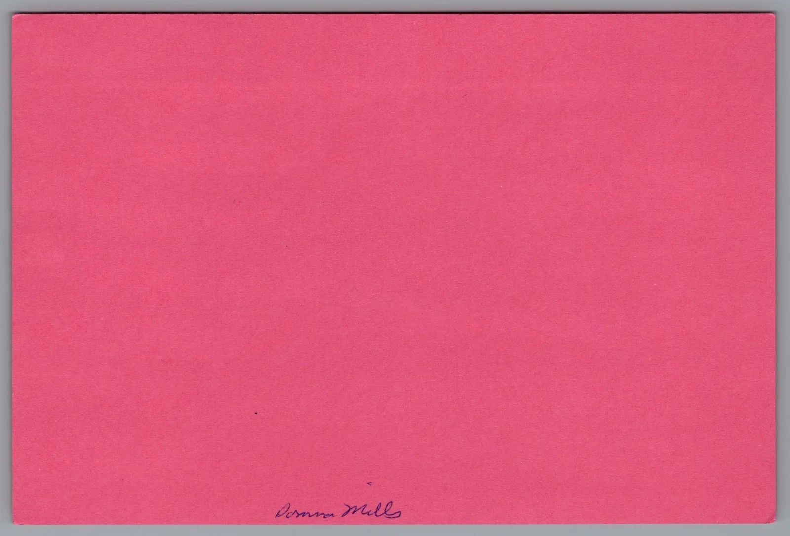 Donna Mills — Donna Mills Signed 4x6 Index Card Knots Landing Autographed, image 2