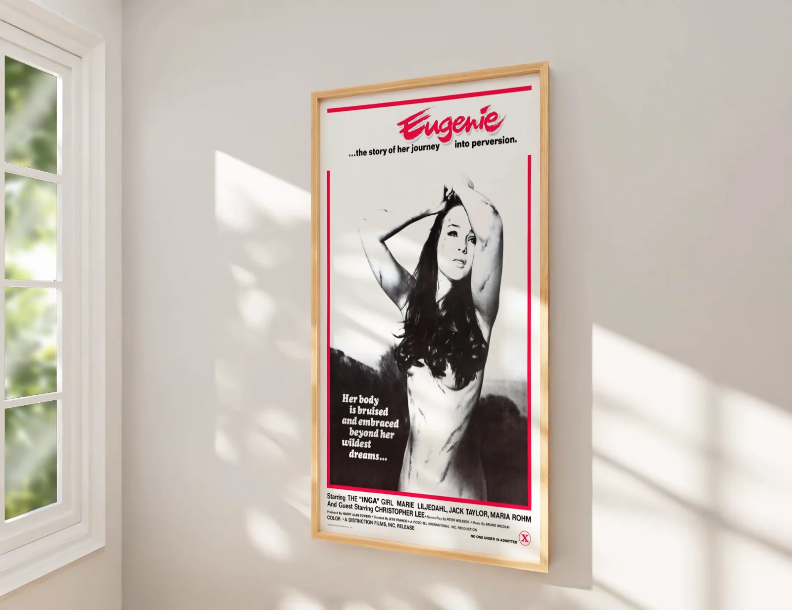 Eugenie - 1975 Sexploitation / Thriller Restored 27.2" x 41" US One Sheet Poster, изображение 2