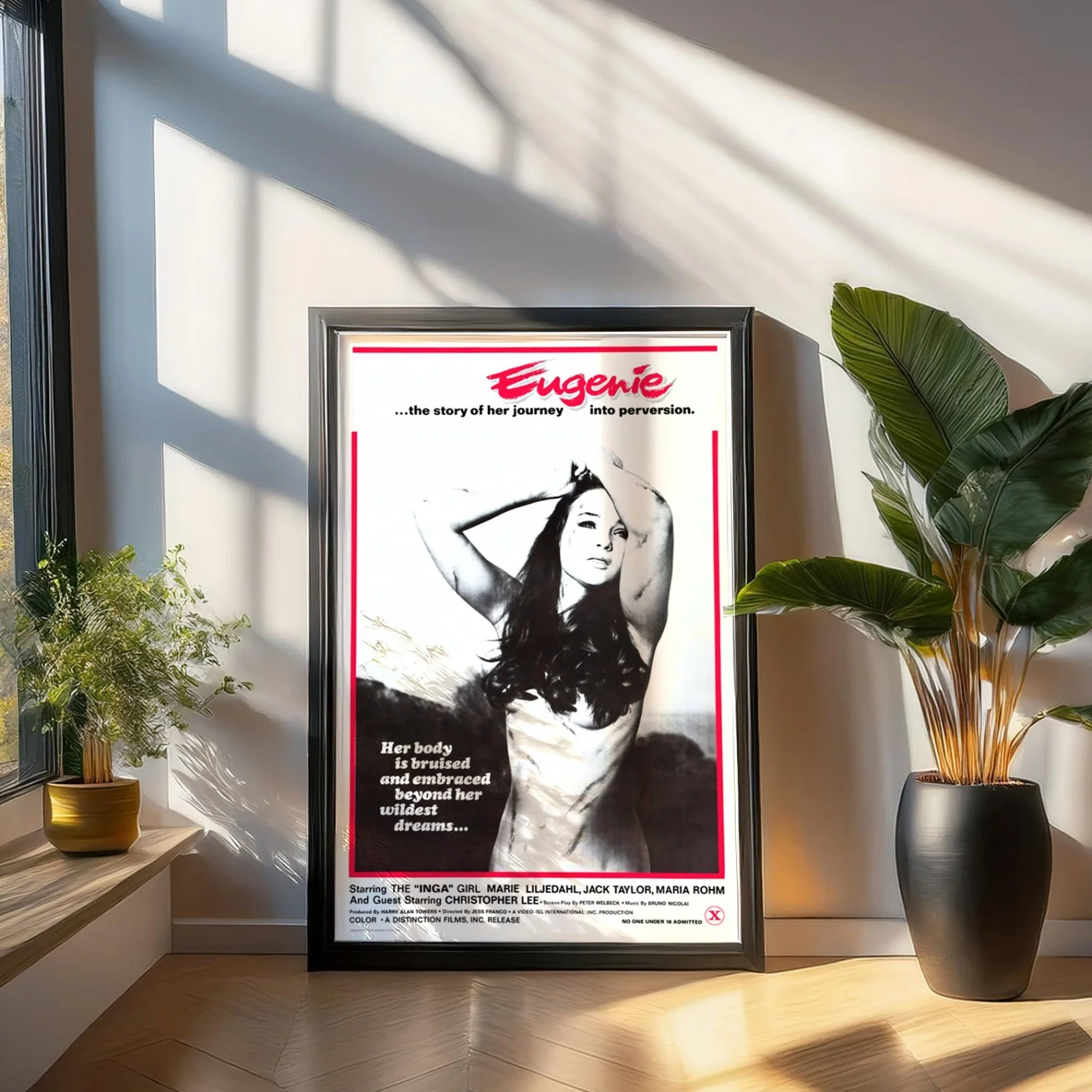 Eugenie - 1975 Sexploitation / Thriller Restored 27.2" x 41" US One Sheet Poster, изображение 3