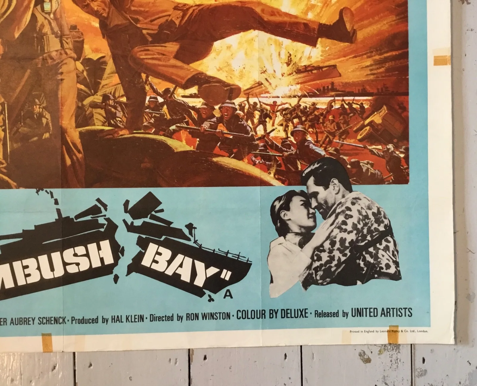 Ambush Bay 1966 Original UK Quad Poster Mickey Rooney, изображение 4