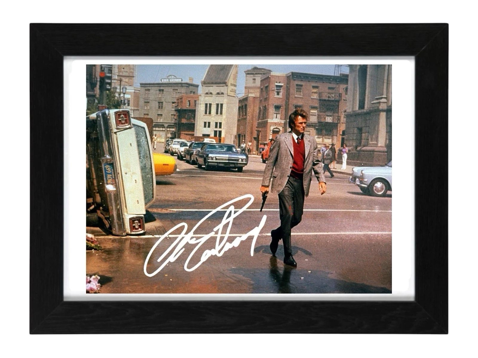 Clint Eastwood Signed Autograph PHOTO Pre Print 6x4/A4/ Framed, изображение 2