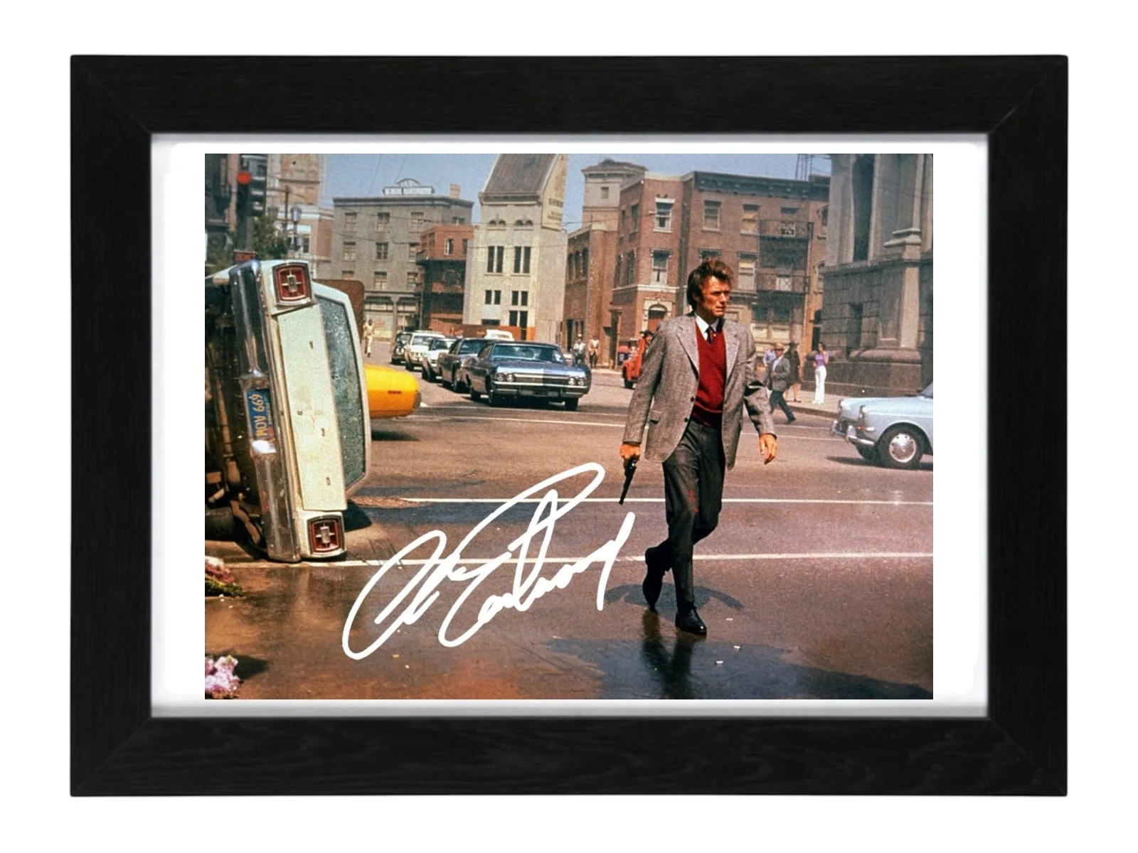 Clint Eastwood Signed Autograph PHOTO Pre Print 6x4/A4/ Framed, изображение 3