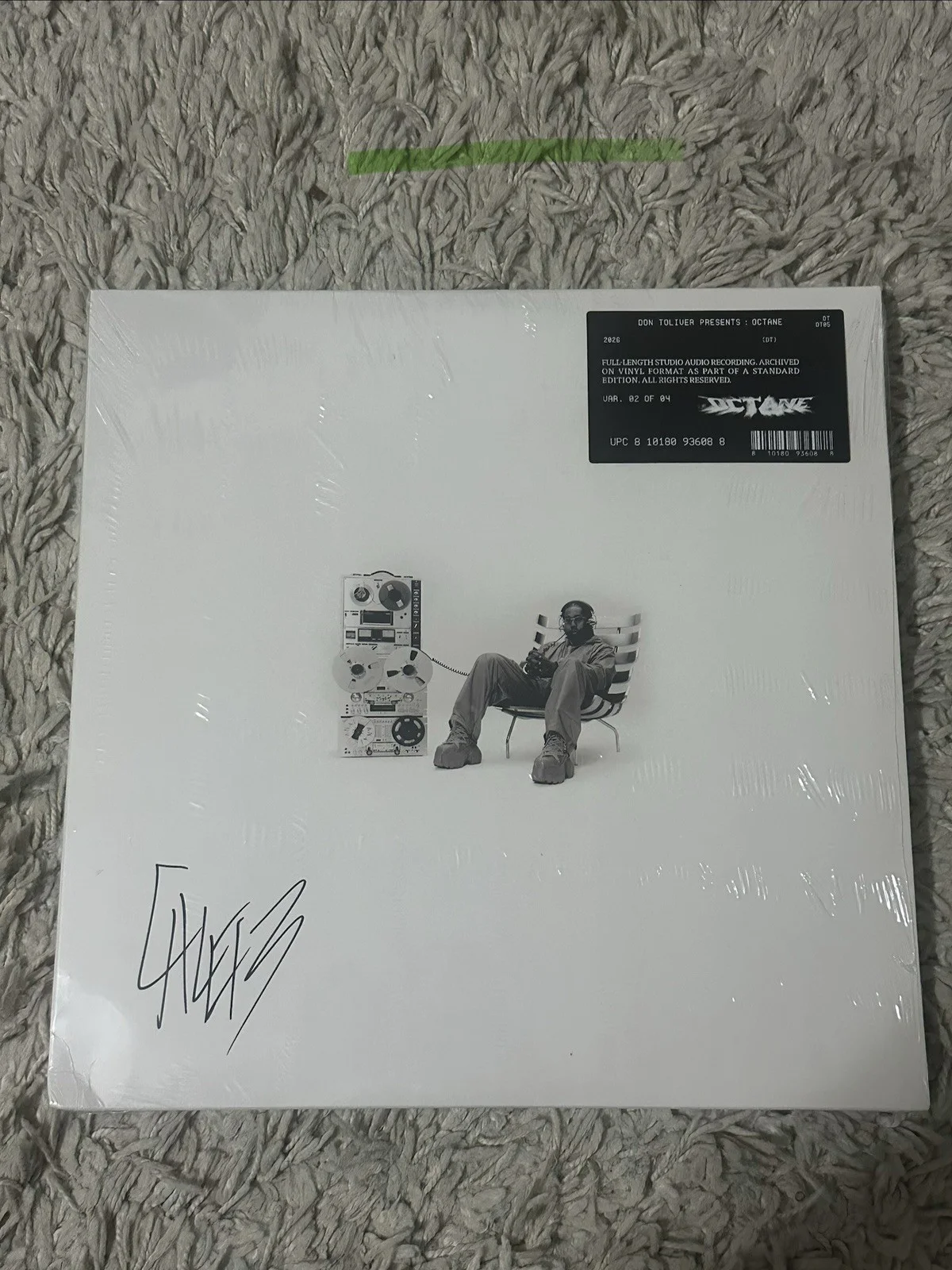 signed don toliver octane vinyl record lp variant 2 playback edition autographed, image 5