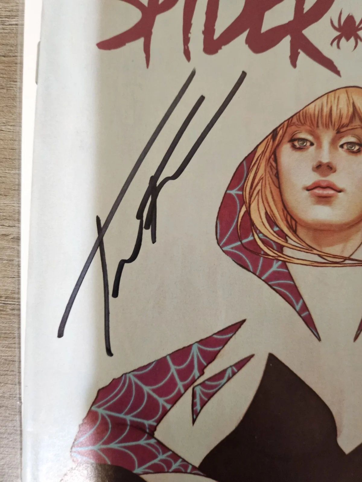 Spider-Gwen #1 Comic Pop Jenny Frison Virgin Variant Signed by Jenny Frison, изображение 2