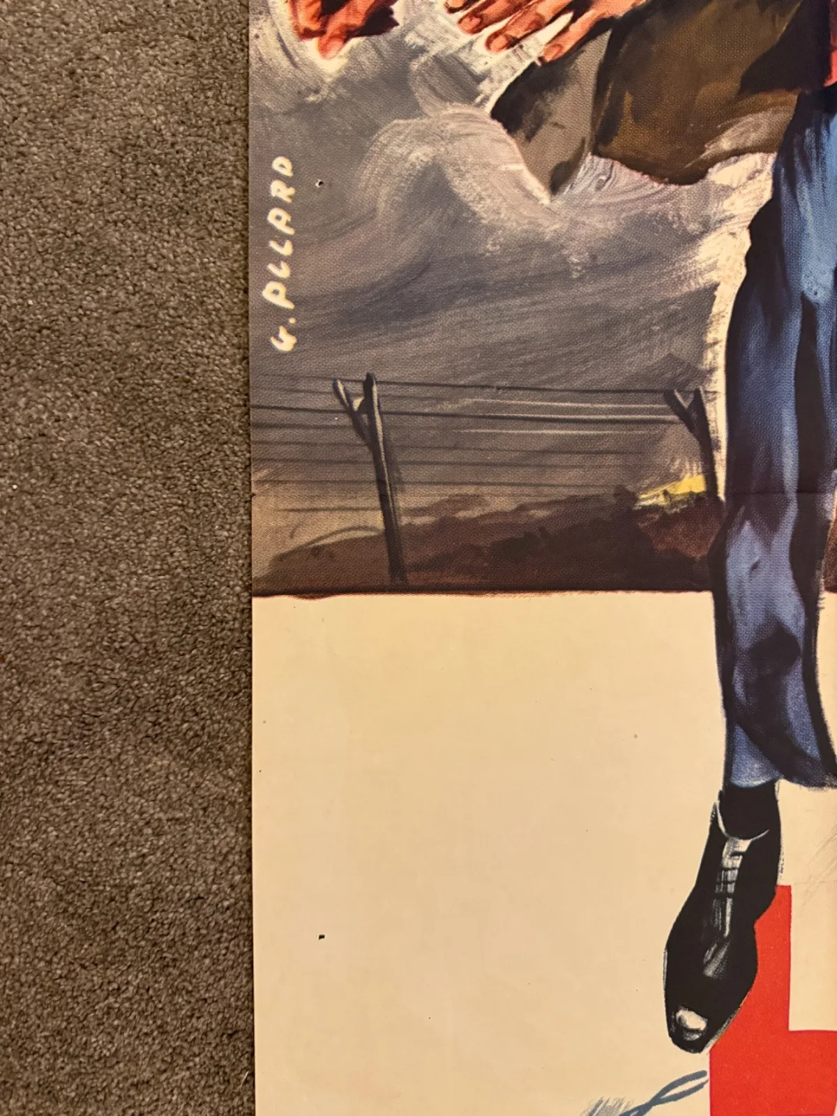 THE GREAT ESCAPE 1963 Original 61.5x46” French Grande Movie Poster Steve McQueen, изображение 3