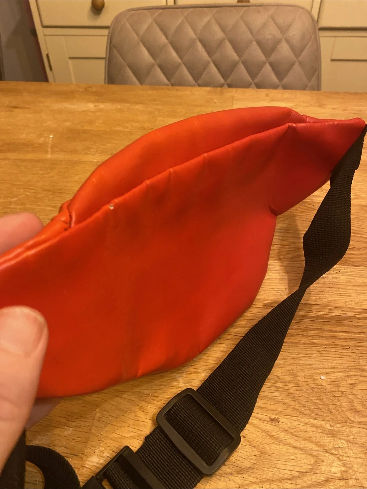 Spider Man Red Faux Leather Miniso Fanny Pack Marvel, image 3