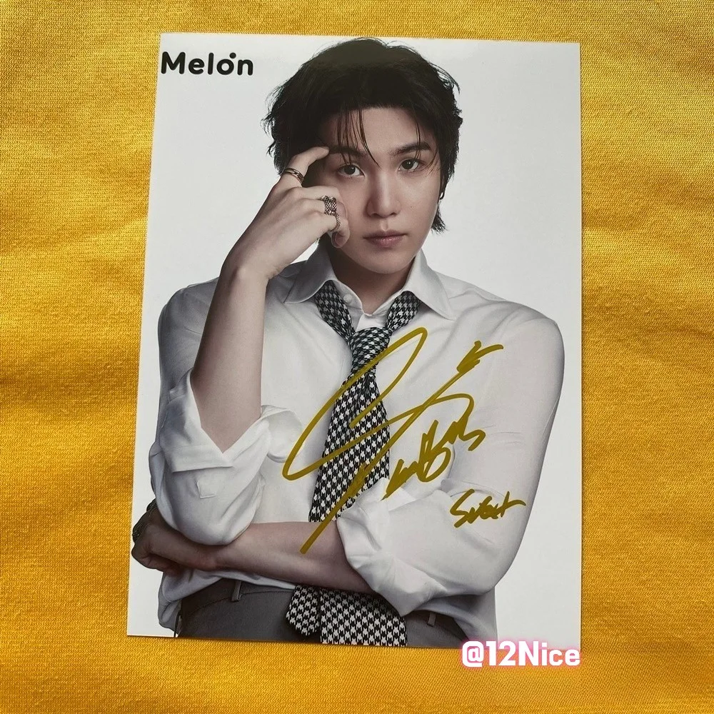 BTS ARIRANG JK JUNG KOOK V SUGA JIN JIMIN Autographed Signed 4*6 K-POP 2026B #Ni, изображение 3