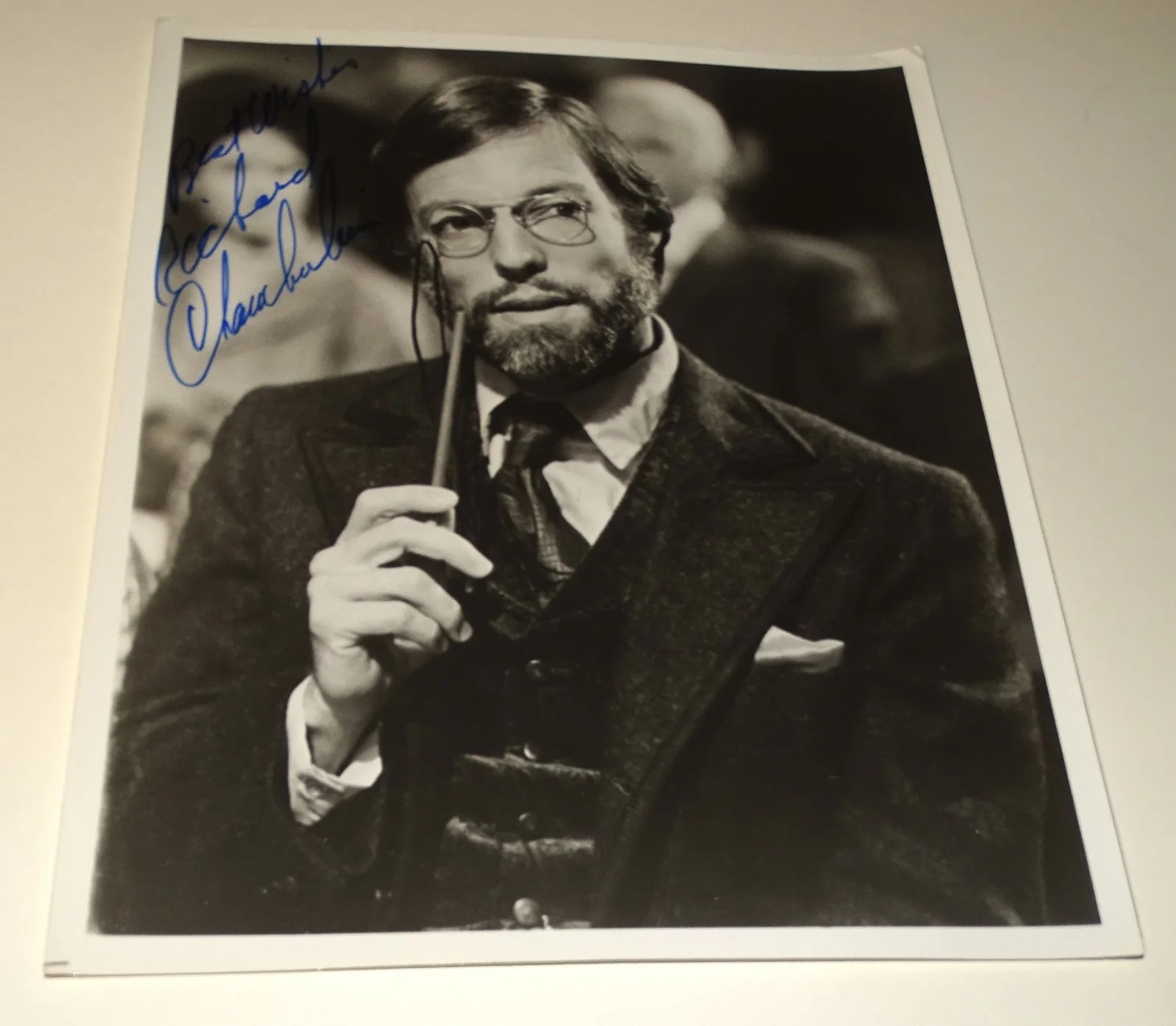 Richard Chamberlain Signed 1979 PBS promotional photograph (The Good Doctor), изображение 2
