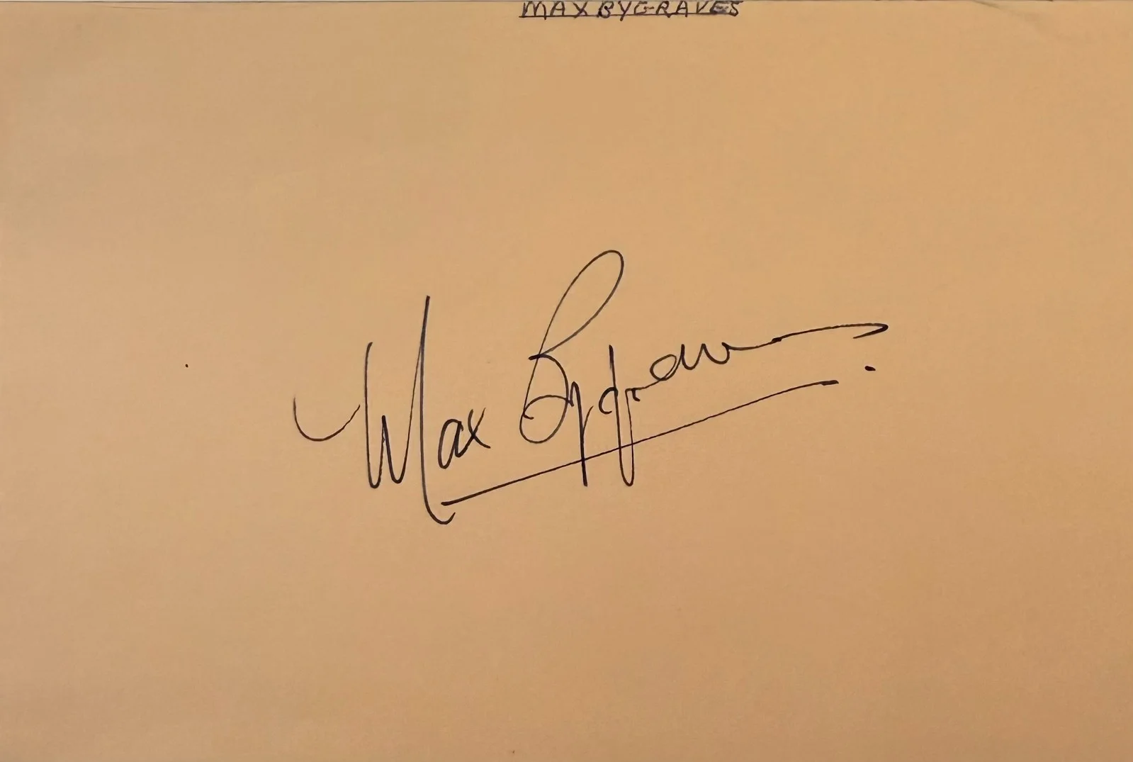 Max Bygraves — MAX BYGRAVES Autographed SIGNED 4x6 ALBUM PAGE COMEDIAN Family Fortunes, изображение 3