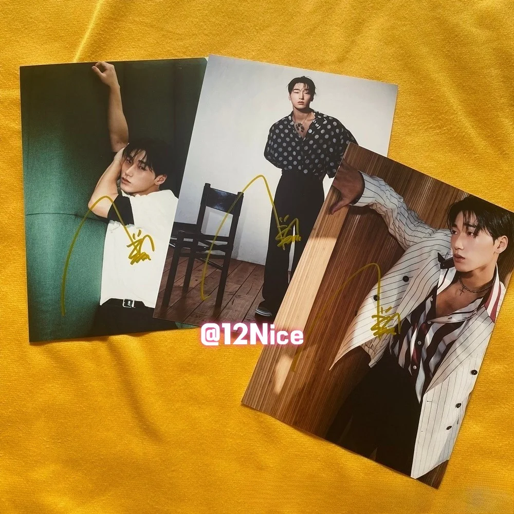 ATEEZ SAN Autographed Signed Photo 4*6 K-POP Collection 2026 #Nice, image 2