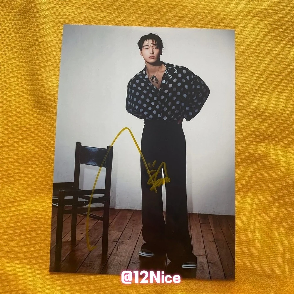 ATEEZ SAN Autographed Signed Photo 4*6 K-POP Collection 2026 #Nice, image 4