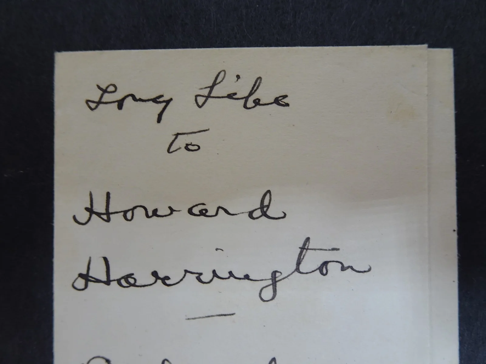 Richard Halliburton — Richard Halliburton American Adventurer Autograph to Howard Harrington 10/1927, изображение 2