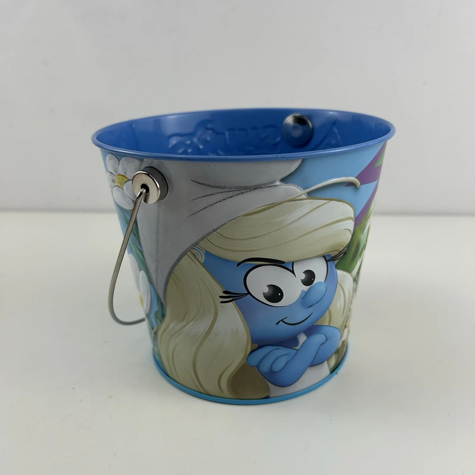 Smurfs Popcorn Bucket Odeon Cinema Movie Collectors Rare Tin 2025 Film Smurfette, изображение 3