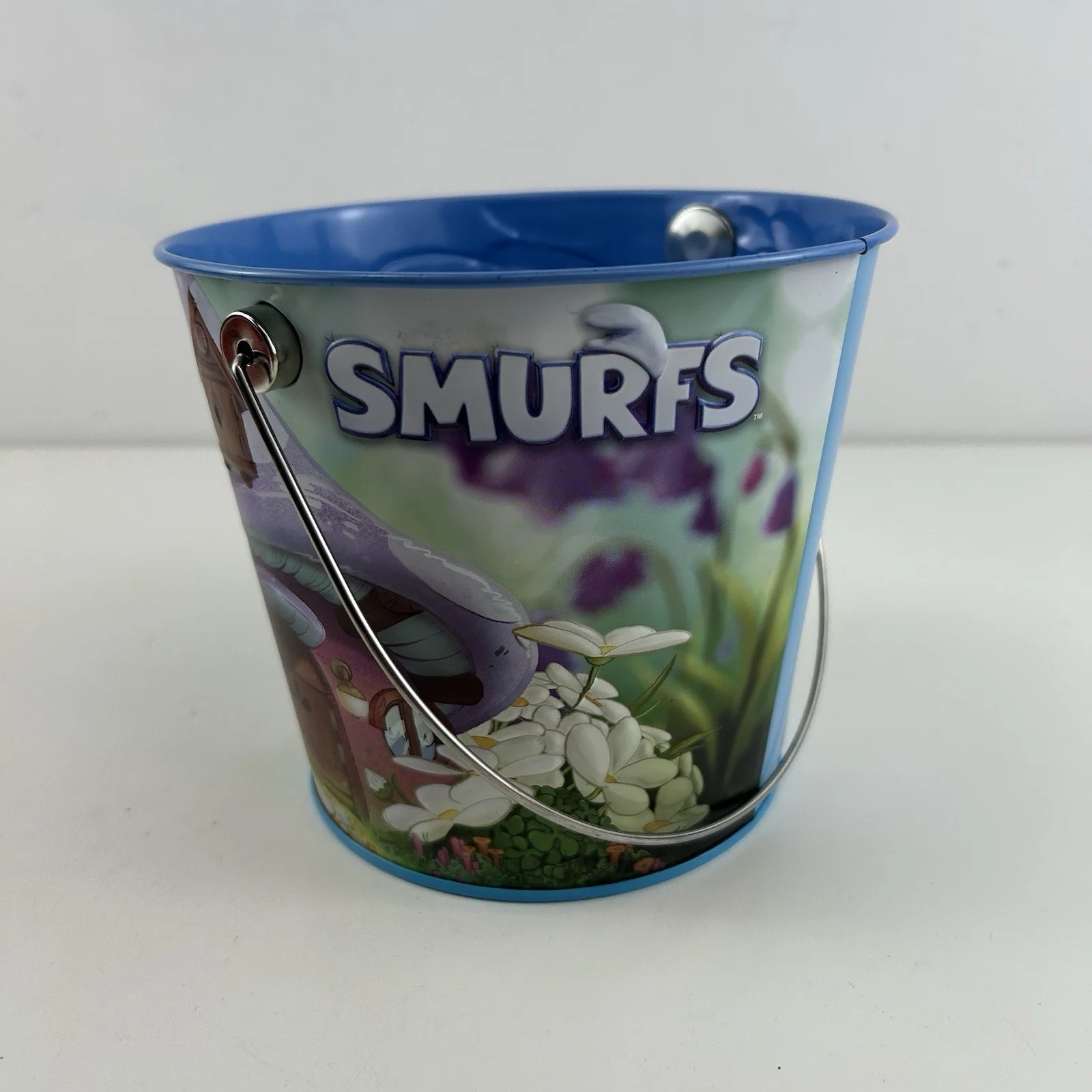 Smurfs Popcorn Bucket Odeon Cinema Movie Collectors Rare Tin 2025 Film Smurfette, изображение 5