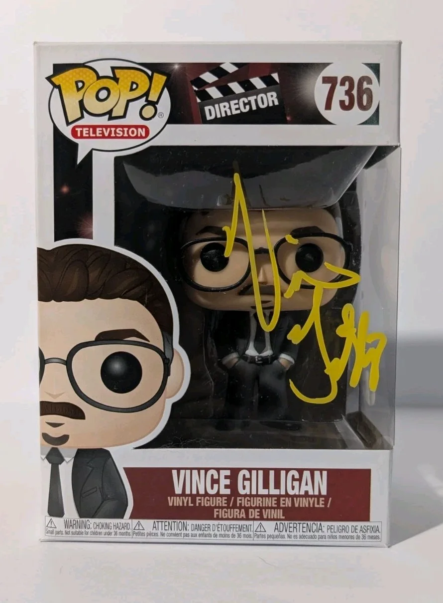Vince Gilligan — Vince Gilligan Autographed Breaking Bad Signed Funko POP! #736 Pluribus w/COA