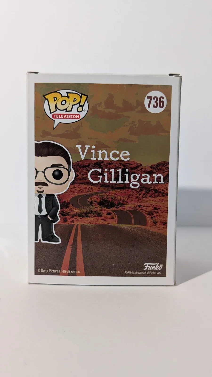 Vince Gilligan — Vince Gilligan Autographed Breaking Bad Signed Funko POP! #736 Pluribus w/COA, image 4
