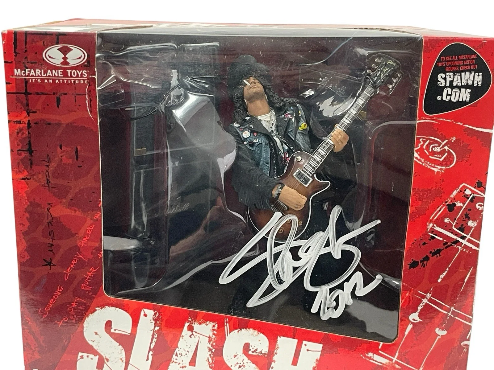 Slash Signed McFarlane Deluxe Action Figure Box Set Guns N’ Roses Autographed, image 2