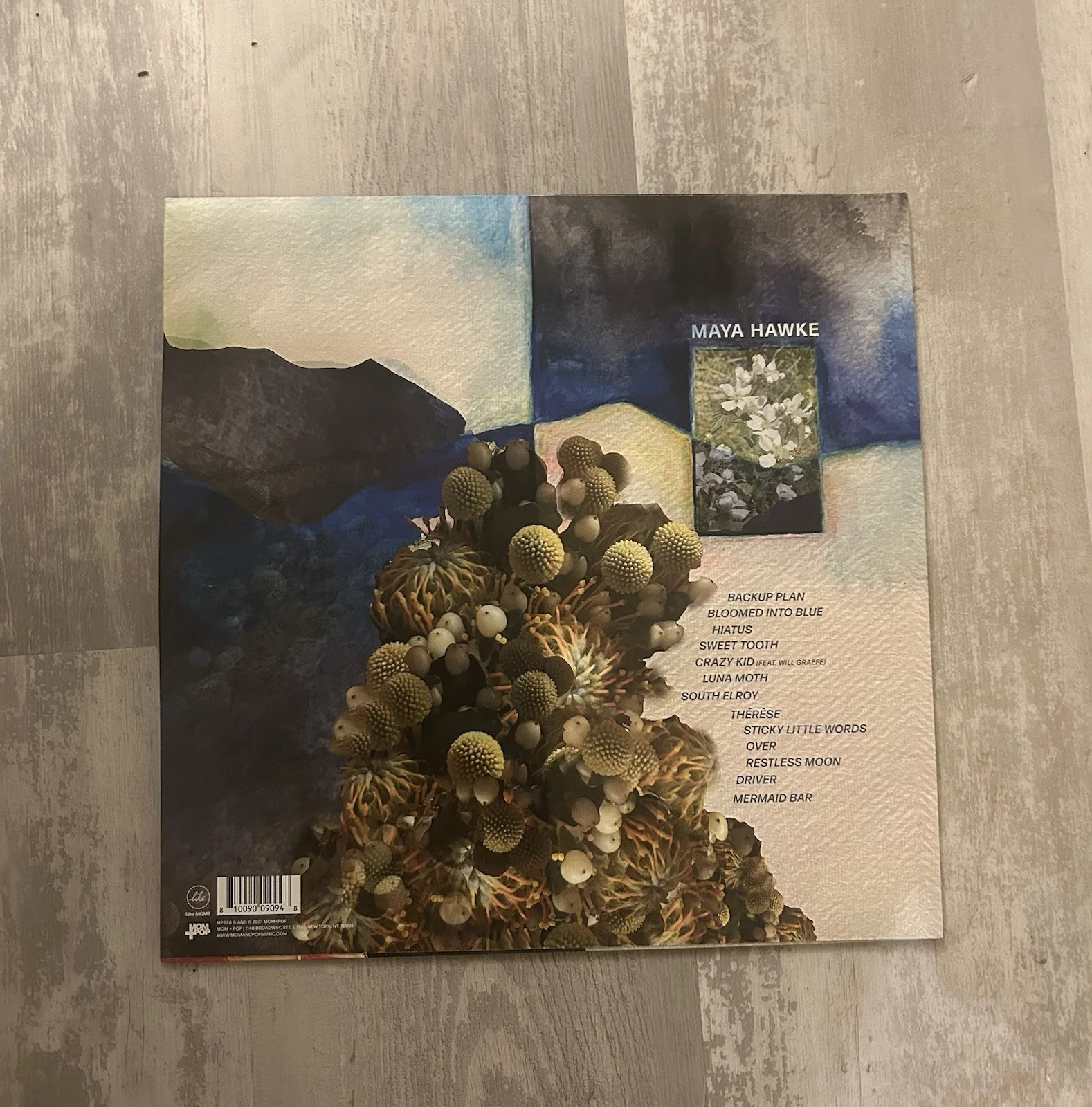 MAYA HAWKE SIGNED AUTOGRAPH MOSS VINYL ALBUM SINGER STRANGER THINGS PROOF, изображение 2