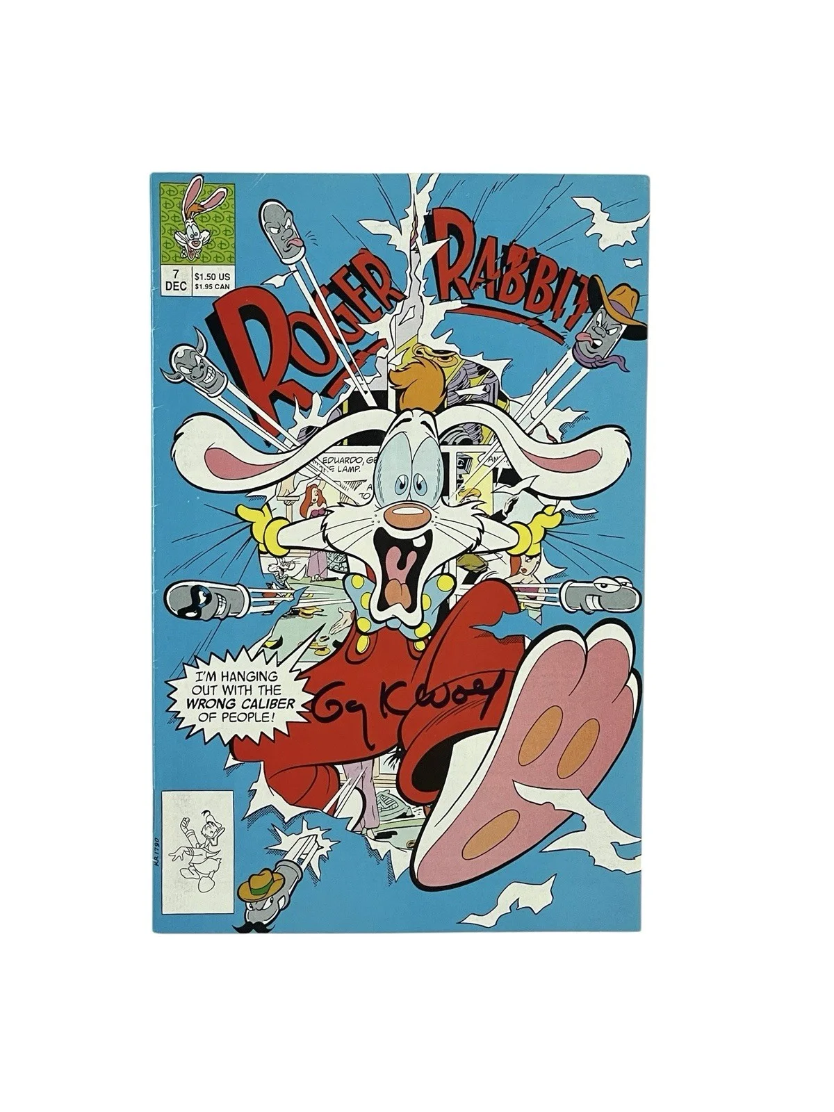 Gary K. Wolf — Who Framed Roger Rabbit Gary K. Wolf Signed Comic Book Autographed JSA Certified, image 2